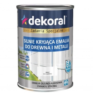 DEKORAL Emakol Strong Biały 0,9l