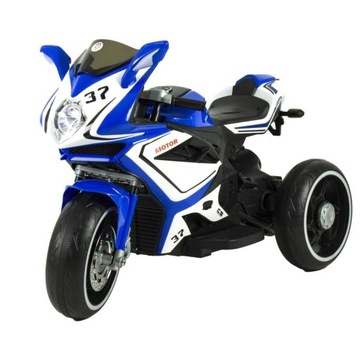 MOTOR NA AKUMULATOR ŚWIECACE KOŁA ŚWIATŁA LED MUZYKA USB MP3 NIEBIESKI