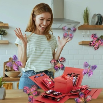 Летающие бабочки Волшебные заводные бабочки подарок на день рождения 20 штук