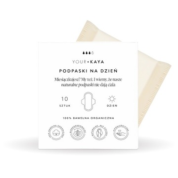 Your KAYA Podpaski na dzień 100% bawełny 10 szt.