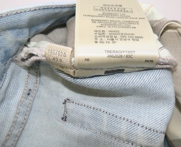Burberry spodnie proste jeansy 32/32