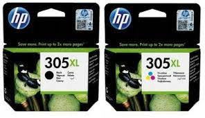 Tusze HP 305XL zestaw czarny kolor oryginalny