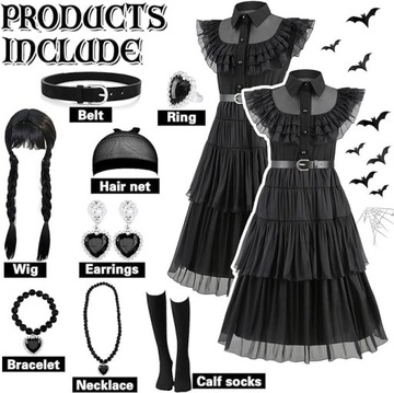 СРЕДА костюм маскировочный наряд выпускное платье парик МЕГА НАБОР 110см