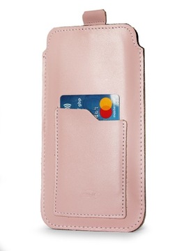 Skórzane etui wsuwka pokrowiec do iPhone 11 12 13 14 15 Plus Pro Max