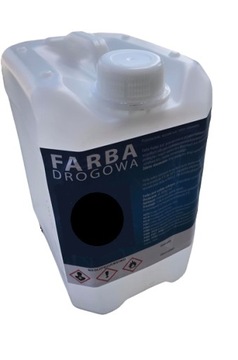 Czarna Farba drogowa również beton do betonu 15kg 10 litrów