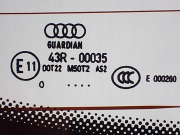 ЗАДНЕЕ СТЕКЛО GUARDIAN M50T2 AS2 2010R A8 D4 4H