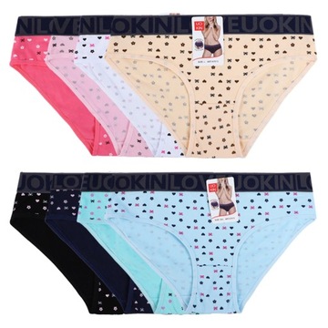 6x ТРУСИКИ ЖЕНСКИЕ ИЗ ХЛОПКА, 6 шт., размер XL