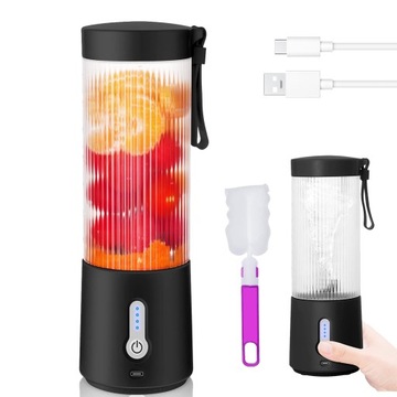 MINI PRZENOŚNY BEZPRZEWODOWY TURYSTYCZNY SZKLANY KUBEK 450ML 2000MAH