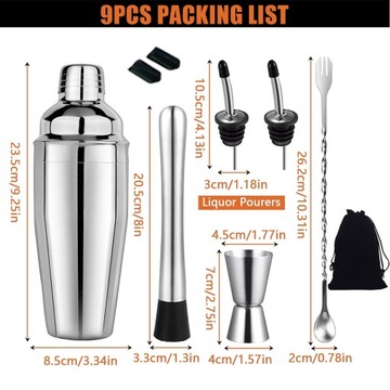 Барменский набор для напитков 750 мл