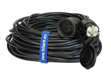 Przedłużacz polwinitowy H05VV-F 3x1,5 OWY PVC 2m