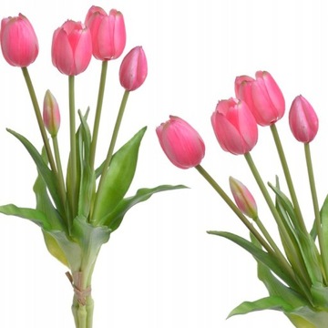 Bukiet Tulipany tulipan silikonowe gumowe jak ŻYWE
