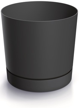 Doniczka z podstawką 15cm - antracytowa