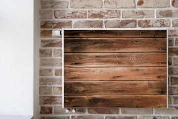 Магнитный коврик на досках радиатора деревянный магнит в деревянном стиле 80x60