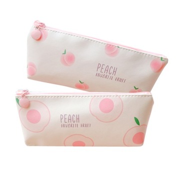 2 sztuk Kreatywny Zipper Canvas Ołówek Case Ladies