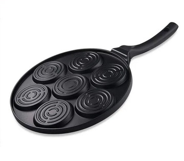 Мраморная СКОВОРО для блинов, яиц, БЛИНЧИКОВ, Веселые смайлы, эмодзи, 27 СМ