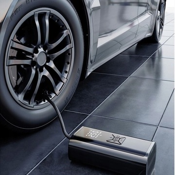 АВТОМОБИЛЬНЫЙ КОМПРЕССОР POWERBANK НАСОС 6000МАЧ СВЕТОДИОД 12В