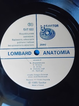 Ломбард - Анатомия - LP