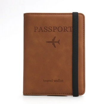 ETUI NA DOKUMENTY OCHRONA KART RFID OKŁADKA NA PASZPORT PORTFEL PODRÓŻNY