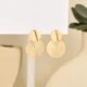 Aretes de mujer bohema modne geometryczne metalowe okrągłe kolczyki dla ko