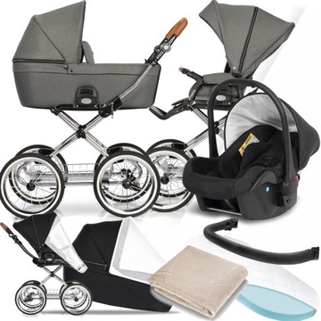 WÓZEK 3W1 ROAN COSS CLASSIC 05 I + FOTELIK 0-13 KG