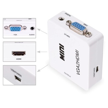 Конвертер VGA + аудио в HDMI SPVA-H01