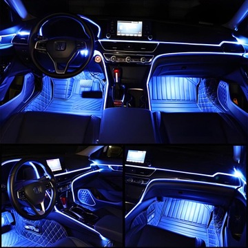 КОМПЛЕКТ ВНУТРЕННЕГО ОСВЕЩЕНИЯ АВТОМОБИЛЯ AMBIENT RGB ВОЛОКОННО-ОПТИЧЕСКОЕ 7M ПРИМЕНЕНИЕ