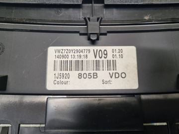 BUDÍKY PŘÍSTROJOVÁ DESKA VW GOLF IV 1.6 16V 1J5920805B