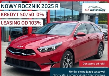 Kia Ceed III Kombi Facelifting 1.5 T-GDI 140KM 2025 Kia Ceed TRIBUTE dostepny od reki od KIA WOJTANOWICZ Gdynia 1.5 Benzyna