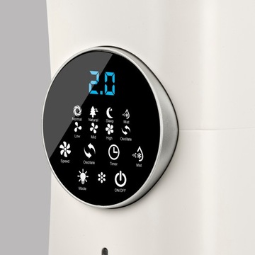 WENTYLATOR PODŁOGOWY Z BRYZĄ WIATRAK STOJĄCY G50053 TIMER PILOT 40CM