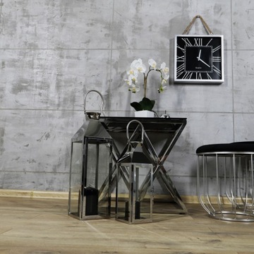 LAMPION SREBRNY KOMPLET LATARNI SREBRNYCH DUŻE