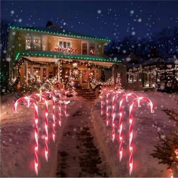 CAN SANTA CAN LED ЛАМПЫ конфеты GIRLAND