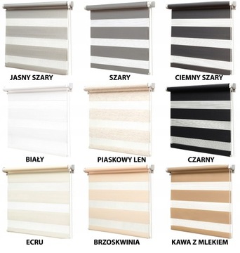 ROLETA ROLETY DZIEN NOC 70X150 NA WYMIAR BEZINWAZYJNE NAPINACZ ŻALUZJE