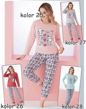 Хлопковая пижама ADELL с длинными рукавами и длинными брюками