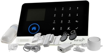 БЕСПРОВОДНАЯ СИГНАЛИЗАЦИЯ WiFi GSM Wi-Fi ПРИЛОЖЕНИЕ TUYA ON SIM SIREN ПОЛЬСКИЕ ДАТЧИКИ