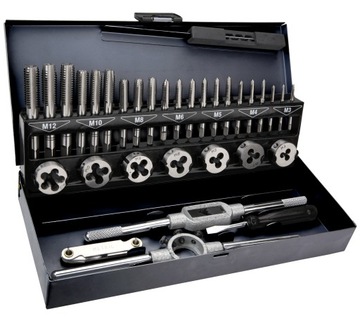 NEO TOOLS 14A426 TOPEX NARZYNKI I GWINTOWNIKI M3-M12, ZESTAW 32