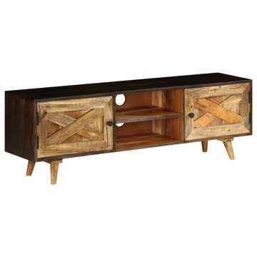 vidaXL Szafka pod telewizor, lite drewno mango, 140 x 30 x 45 cm
