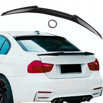 BMW 3 E90 SPOILER LOTKA M4 CZARNA ABS SPOJLER TYLNY DACHOWY na KLAPE tył M3