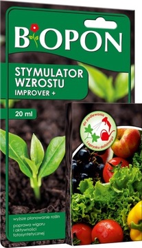 Stymulator wzrostu roślin IMPROVER+ BiOPON do stosowania dolistnego 20 ml