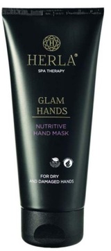HERLA GLAM HANDS przeciwstarzeniowa Maska do rąk kwas hialuronowym 200 ml