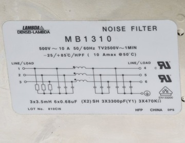 MB1310 LAMBDA Противопомеховый фильтр 10А 500В