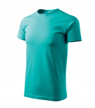 koszulka męska LUX 4XL zielona szmaragdowa krótki