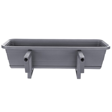 SKRZYNKA BALKONOWA DONICZKA DONICA 60cm UCHWYTY PODSTAWKA BALKON BALUSTRADĘ