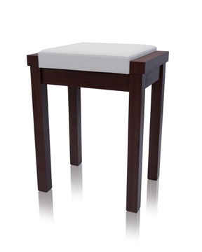 Stołek LINEA Taboret ORZECH siedzisko miękkie ED28