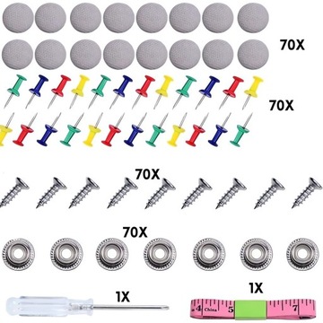 Ремкомплект обивки потолка автомобиля для регенерации Регенерация 70 шт.
