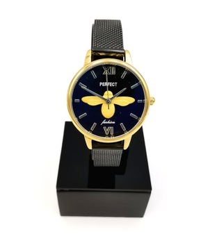 ZEGAREK DAMSKI PERFECT MAŁA MUCHA BLACK PREZENT