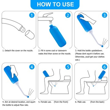 БИДЕ ПОРТАТИВНОЕ TRAVEL 500МЛ СИНИЙ