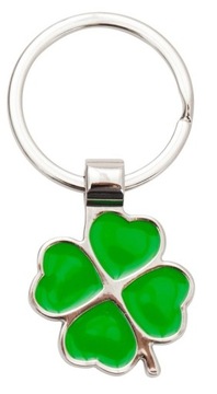 МЕТАЛЛИЧЕСКИЙ БРЕЛОК С КЛЕВЕРОМ