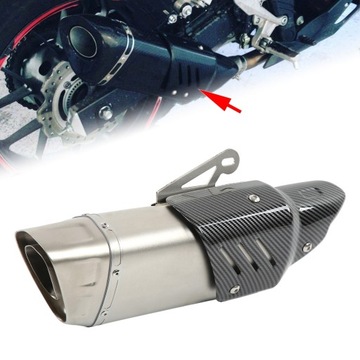51 мм/2 дюйма волокно в стиле выхлопной трубы мотоцикла