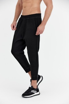 DSQUARED2 Czarne spodnie IBRA RELAX FIT JOGGERS XL