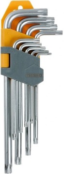 Zestaw kluczy torx 9 szt. T10-T50 Bessto